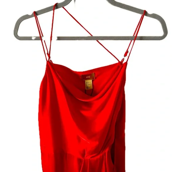 Red noodle strap dress - Picture 3 of 5